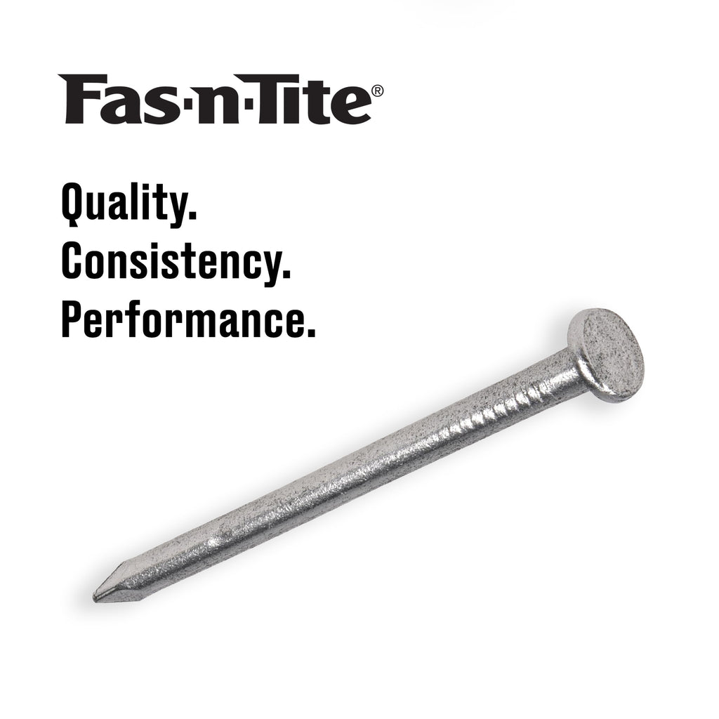 Fas-n-Tite Aluminum Common Nails, Silver, 1.5" Nails