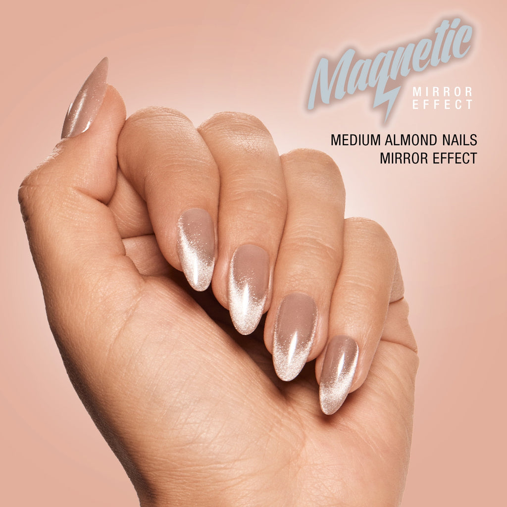Salon Perfect Artificial Press on Nails, 121 Magnetic Silver
