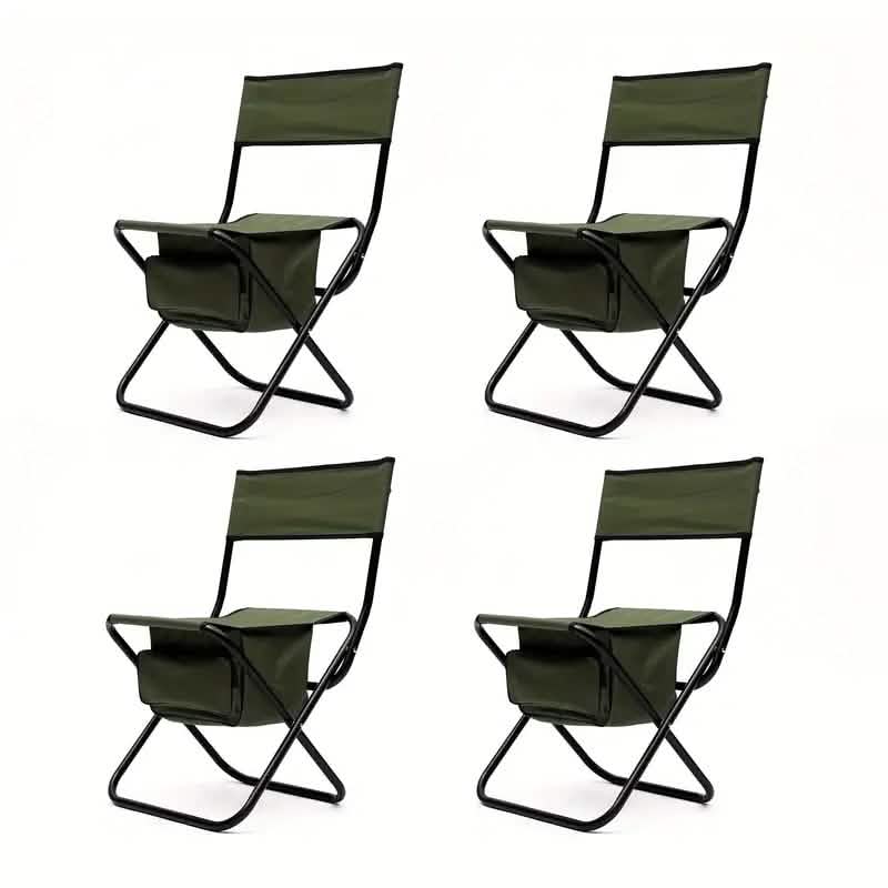 4-Piece: Folding Outdoor Chair with Storage Bag