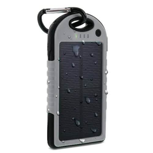 Aduro Powerup Solar 6,000 mAh Portable Backup Battery