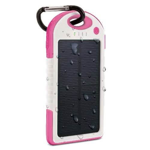 Aduro Powerup Solar 6,000 mAh Portable Backup Battery