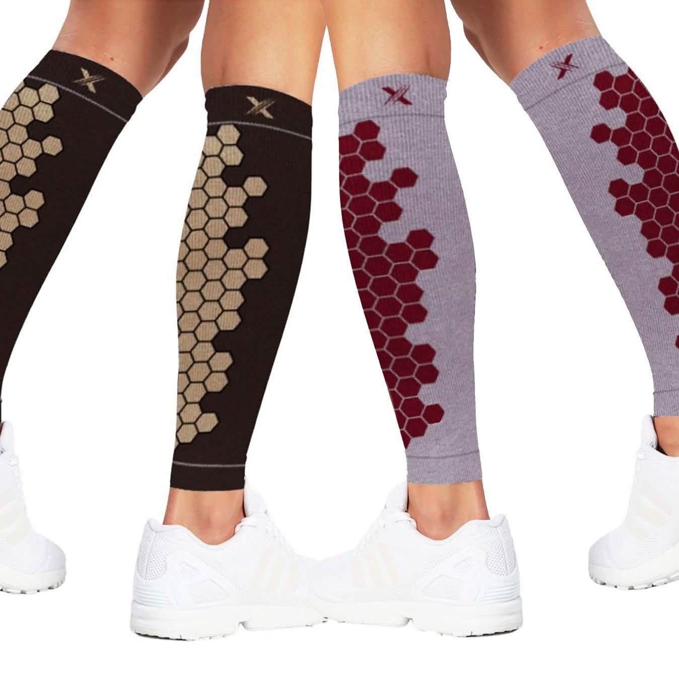 Copper Infused High Performance Compression and Support Calf Sleeves