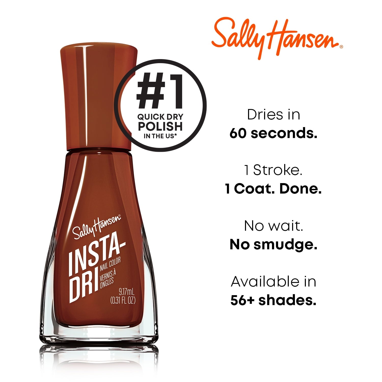Sally Hansen Insta-Dri Nail Color Polish, Across the Multiverse, 0.31 fl oz, Quick Dry