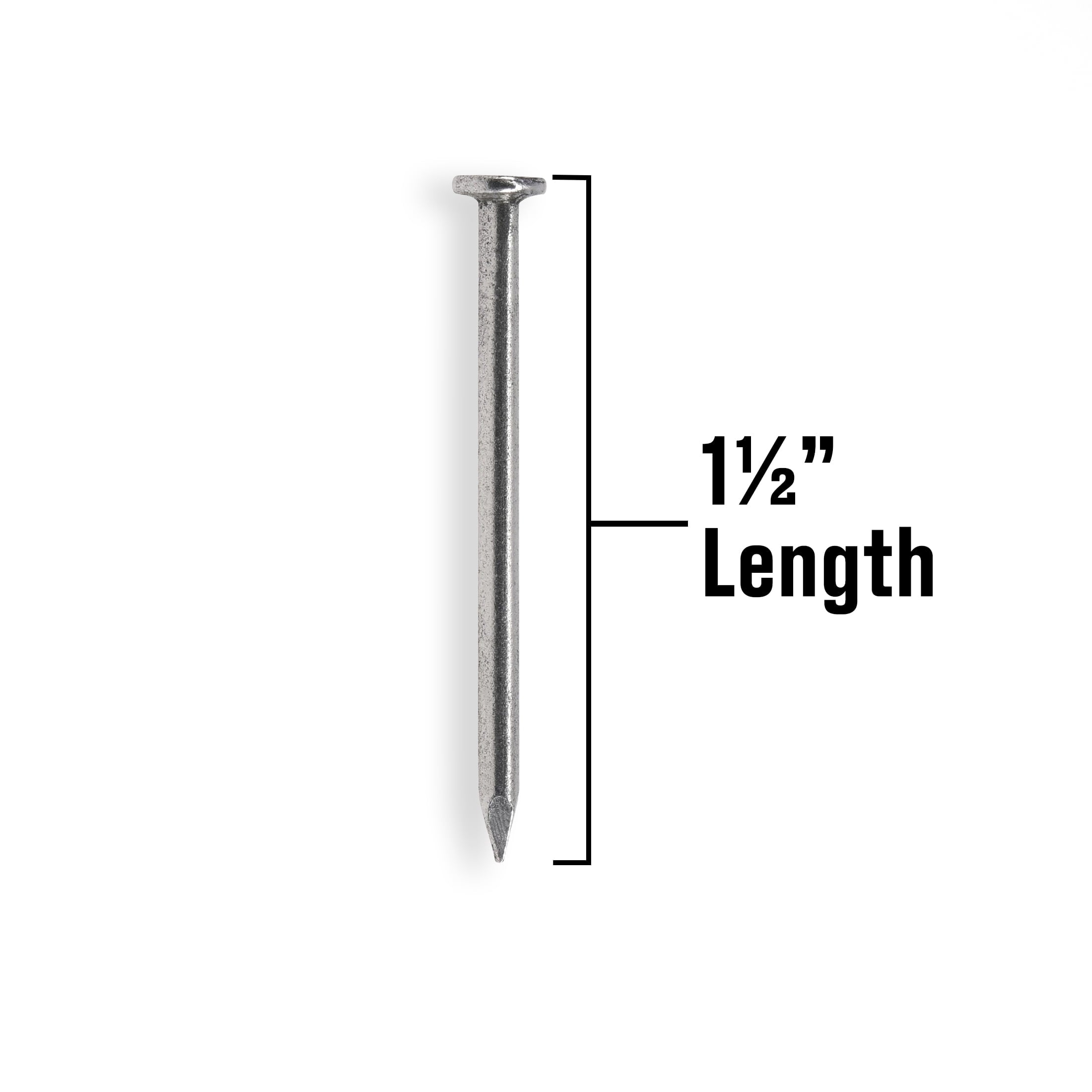 Fas-n-Tite Aluminum Common Nails, Silver, 1.5" Nails