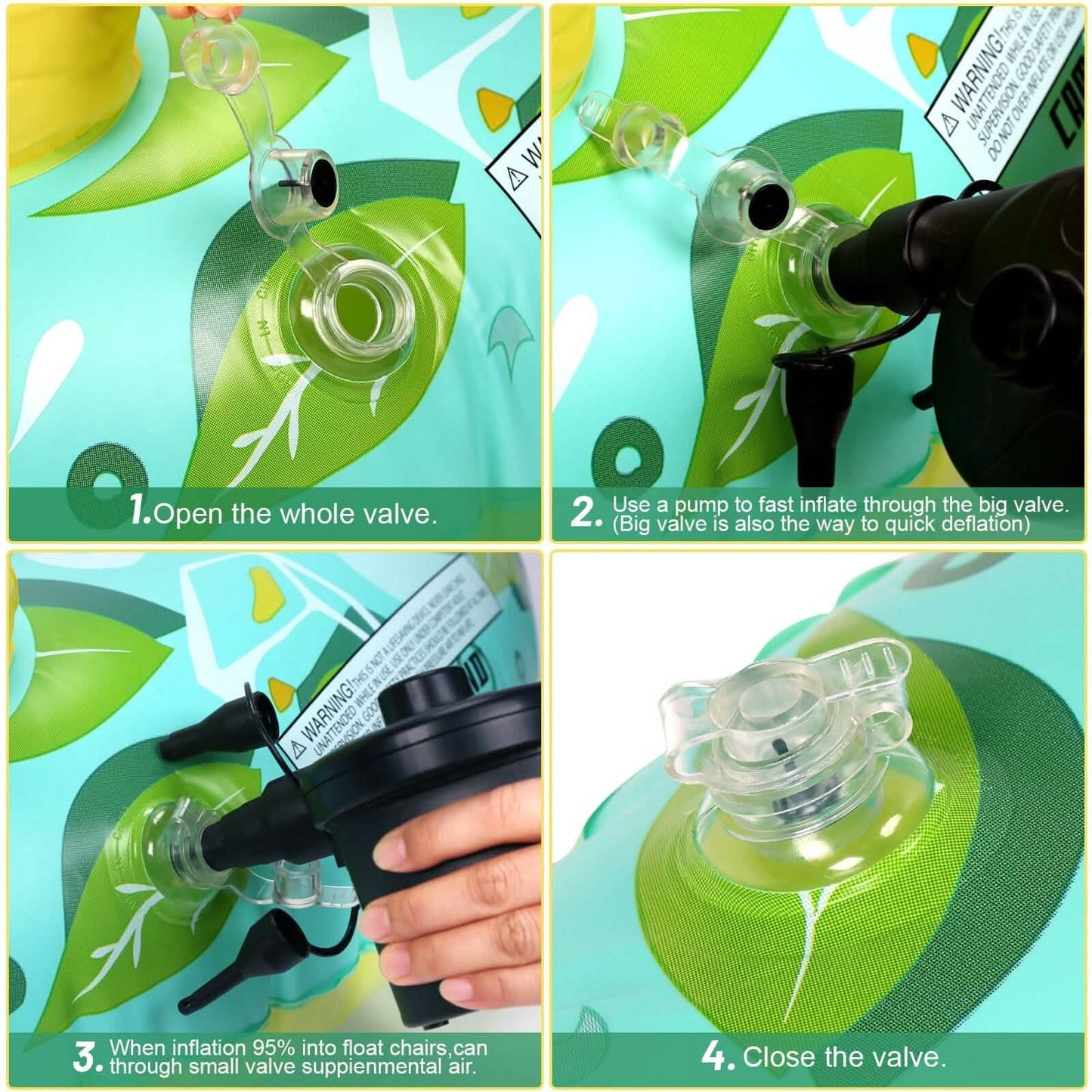 Inflatable Lounger Pool Float with Rubber Handle and Drink Holder